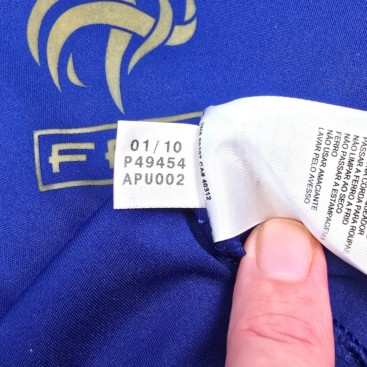 2009/10 France Training Shirt (L) Adidas - Football Finery - FF304380