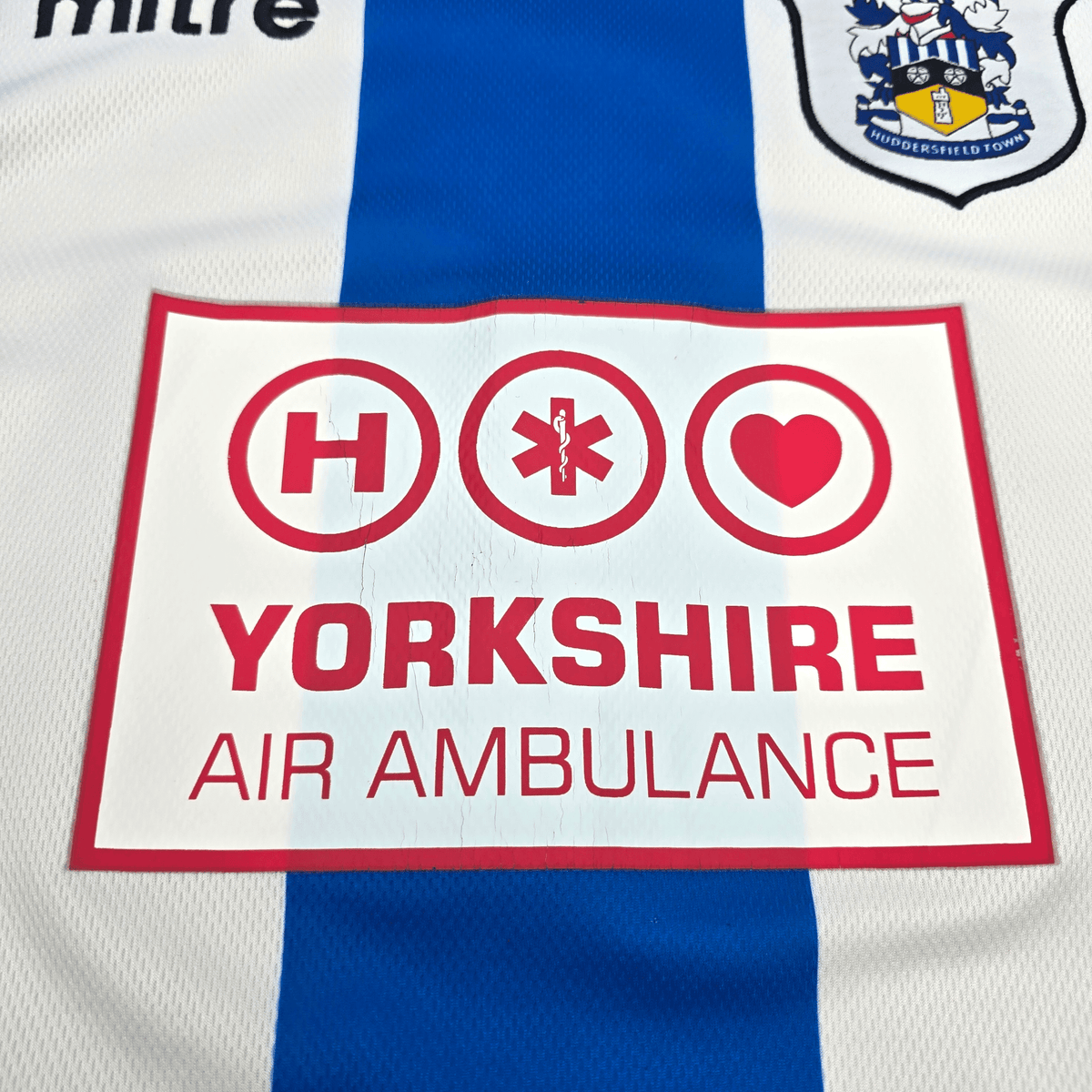2009/10 Huddersfield Town Home Football Shirt (M) Mitre - Football Finery - FF303192