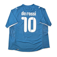 2009/10 Italy Home Football Shirt (XL) Puma 10 De Rossi (Conferations Cup) - Football Finery - FF305345