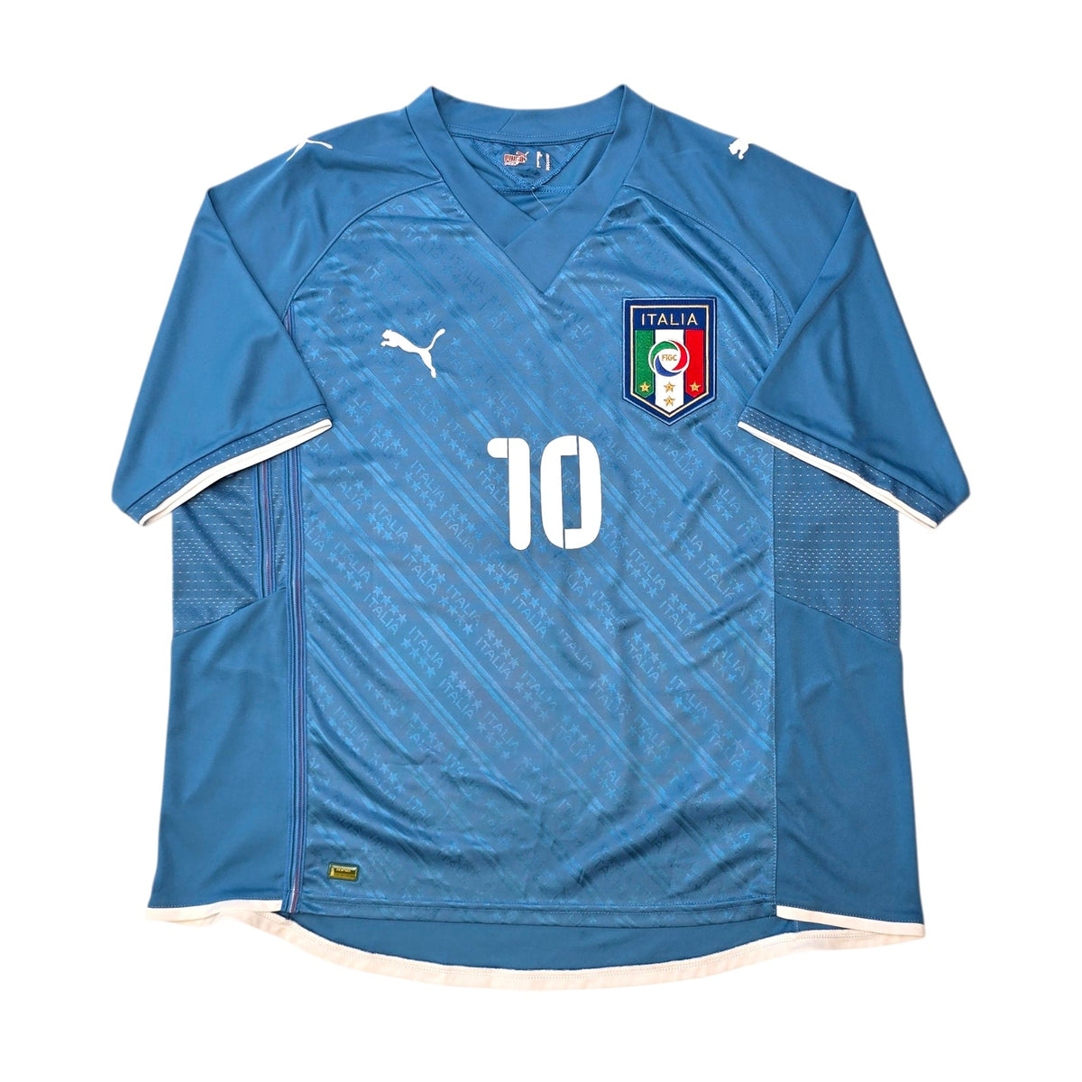 2009/10 Italy Home Football Shirt (XL) Puma 10 De Rossi (Conferations Cup) - Football Finery - FF305345