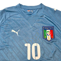 2009/10 Italy Home Football Shirt (XL) Puma 10 De Rossi (Conferations Cup) - Football Finery - FF305345