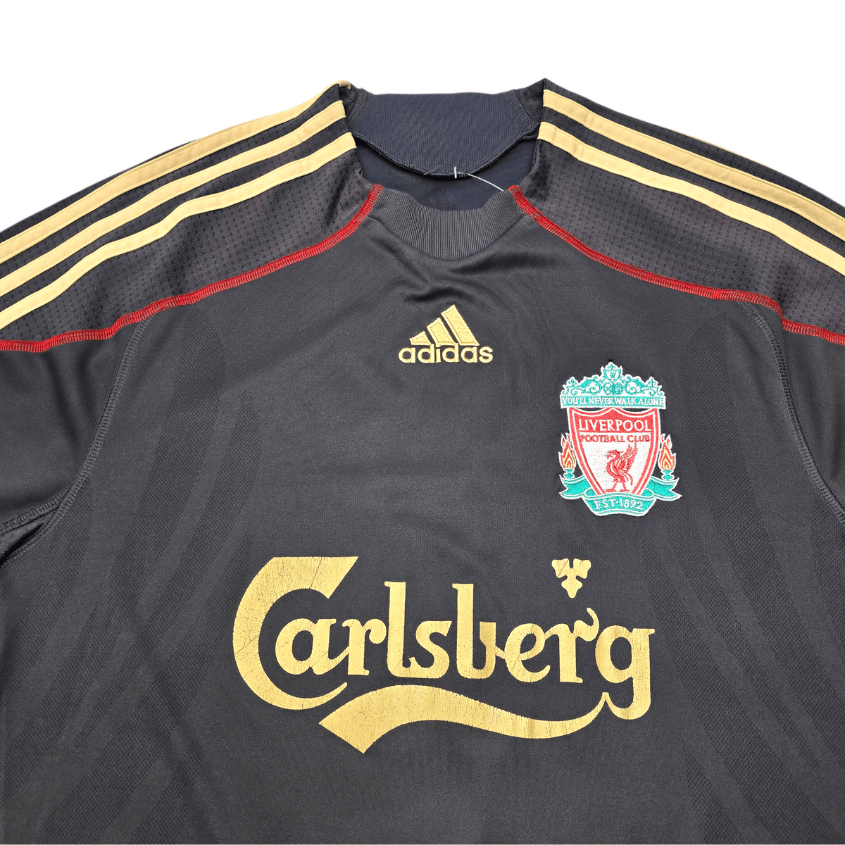 2009/10 Liverpool Away Football Shirt (M) Adidas 18 Kuyt - Football Finery - FF303057