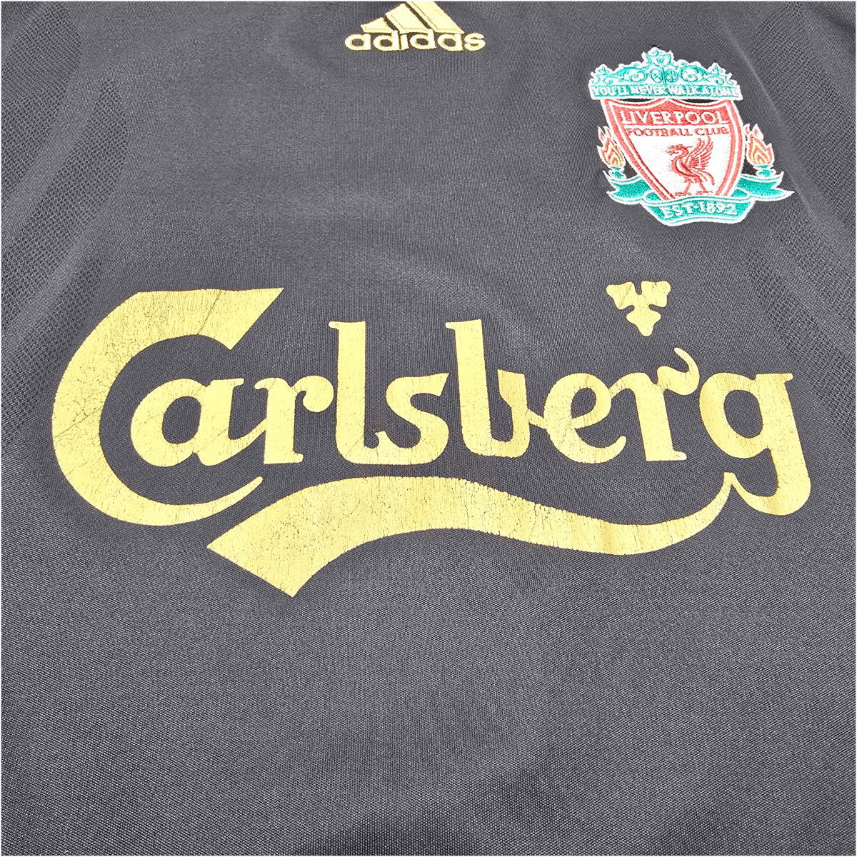 2009/10 Liverpool Away Football Shirt (M) Adidas 18 Kuyt - Football Finery - FF303057