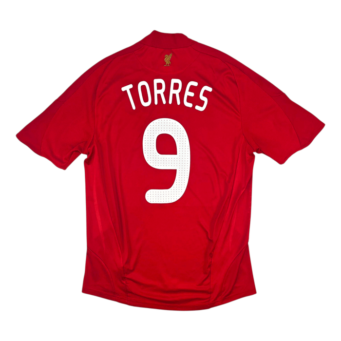2009/10 Liverpool Home Football Shirt (M) Adidas 9 Torres - Football Finery - FF301667