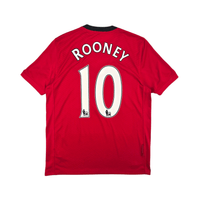 2009/10 Manchester United Home Football Shirt (M) Nike 10 Rooney - Football Finery - FF302365