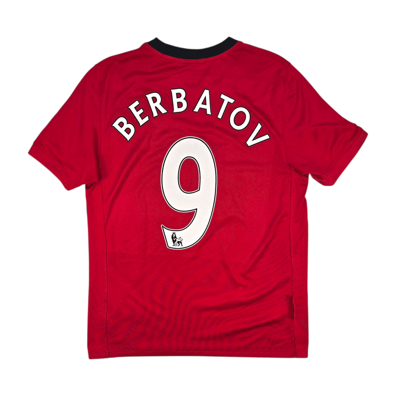 2009/10 Manchester United Home Football Shirt (M) Nike 9 Berbatov - Football Finery - FF302733