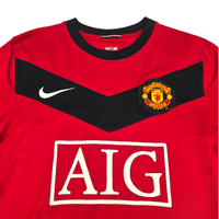 2009/10 Manchester United Home Football Shirt (M) Nike 9 Berbatov - Football Finery - FF302733