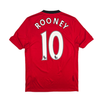 2009/10 Manchester United Home Football Shirt (S) Nike 10 Rooney - Football Finery - FF303036