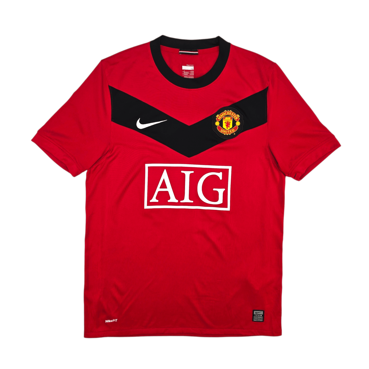 2009/10 Manchester United Home Football Shirt (S) Nike 10 Rooney - Football Finery - FF303036