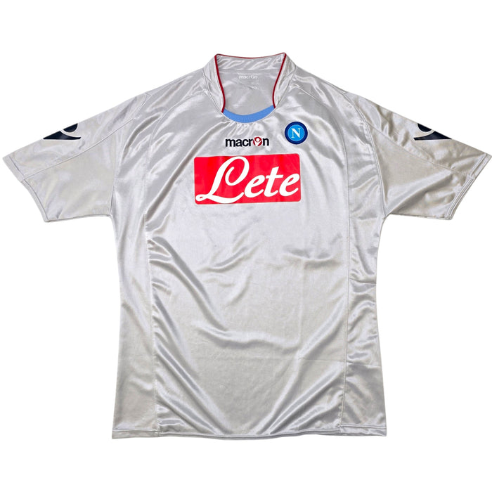 2009/10 Napoli Away Football Shirt (2XL) Macron 7 Lavezzi - Football Finery - FF305695