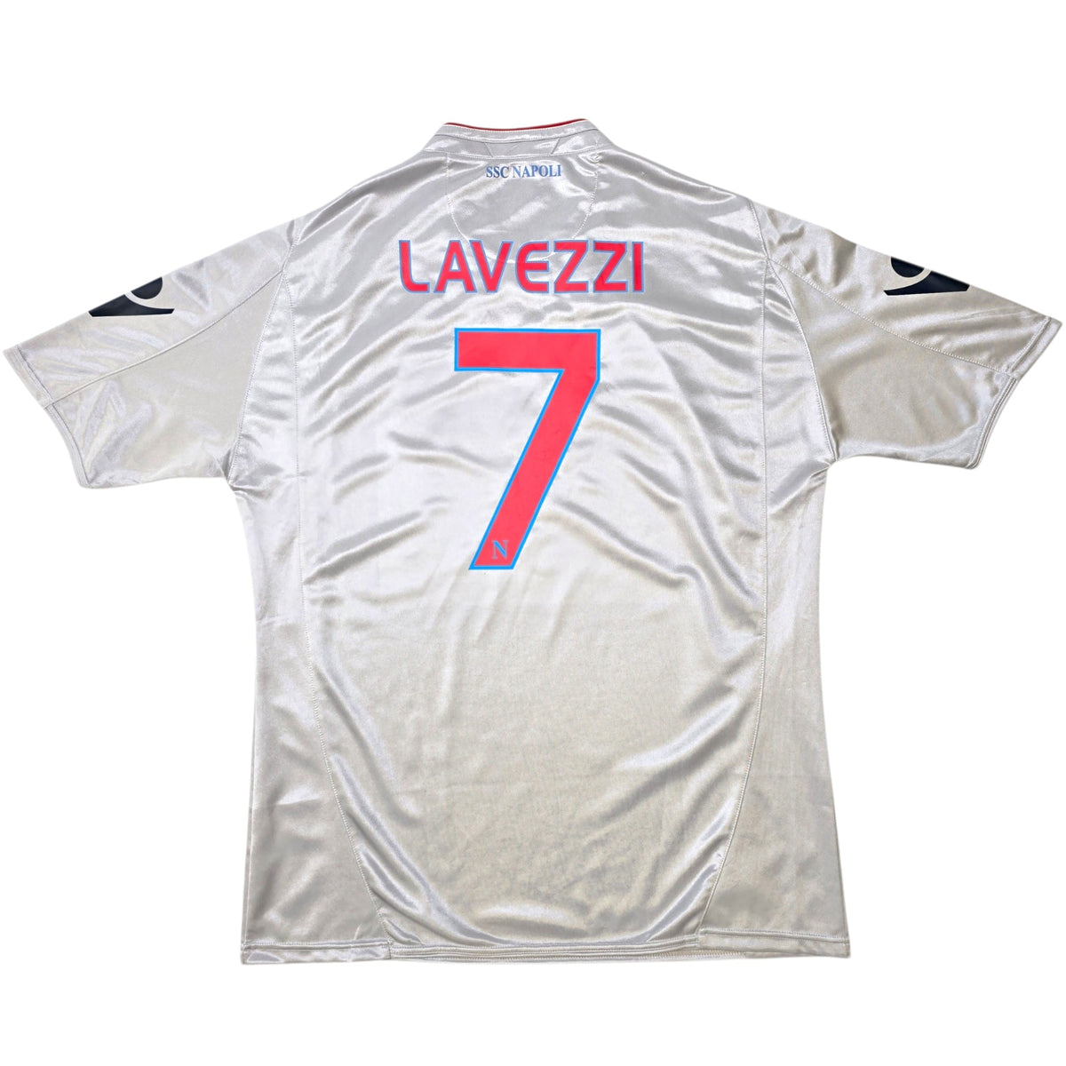 2009/10 Napoli Away Football Shirt (2XL) Macron 7 Lavezzi - Football Finery - FF305695
