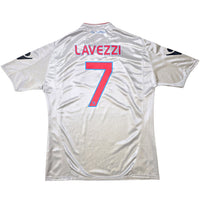 2009/10 Napoli Away Football Shirt (2XL) Macron 7 Lavezzi - Football Finery - FF305695