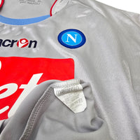 2009/10 Napoli Away Football Shirt (2XL) Macron 7 Lavezzi - Football Finery - FF305695