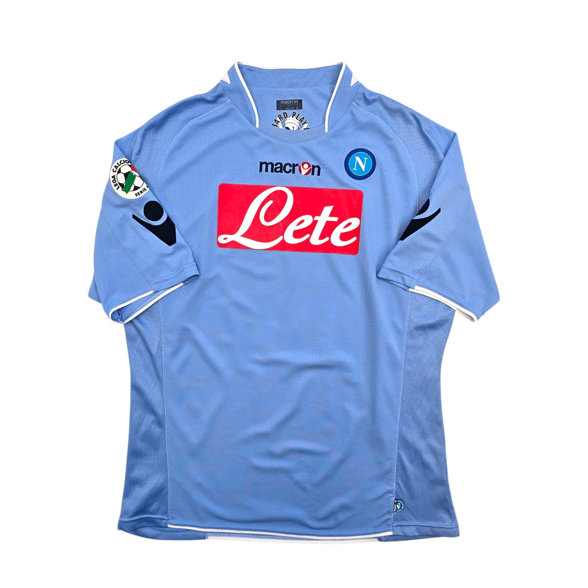 2009/10 Napoli Home Football Shirt (L) Macron 17 Hamsik - Football Finery - FF305696