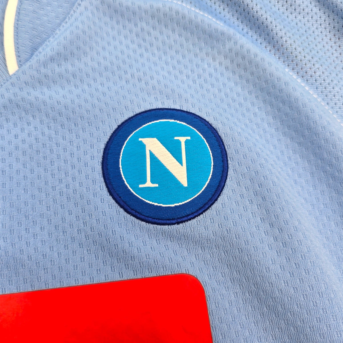 2009/10 Napoli Home Football Shirt (L) Macron 17 Hamsik - Football Finery - FF305696