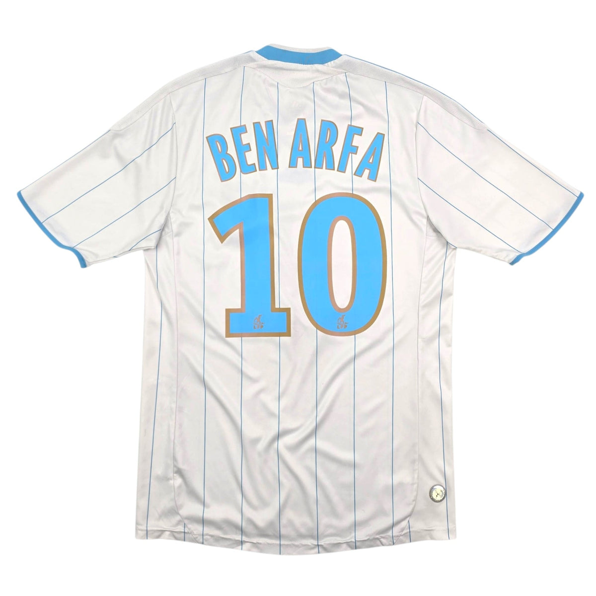 2009/10 Olympique Marseille Home Football Shirt (S) Adidas 10 Ben Arfa - Football Finery - FF306083