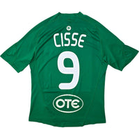 2009/10 Panathinaikos Home Football Shirt (M) Adidas 9 Cisse - Football Finery - FF307450