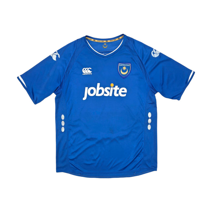 2009/10 Portsmouth Home Football Shirt (L) Canterbury #27 Kanu - Football Finery - FF203906