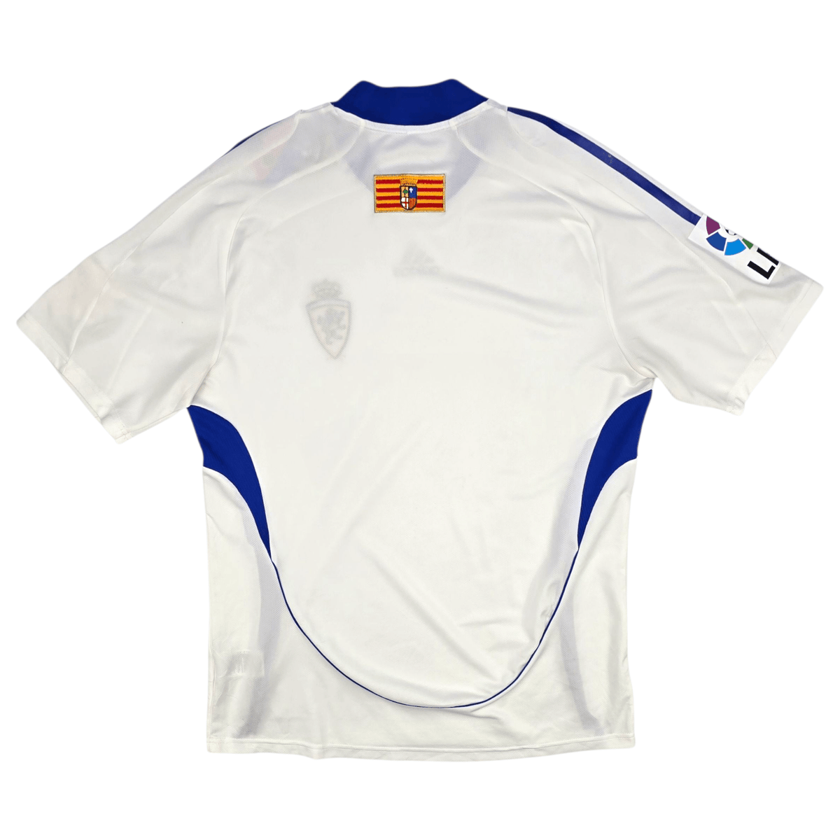 2009/10 Real Zaragoza Home Football Shirt (L) Adidas Player Version - Football Finery - FF302902