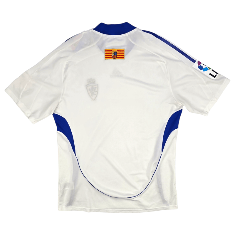 2009/10 Real Zaragoza Home Football Shirt (L) Adidas Player Version - Football Finery - FF302902