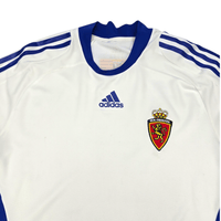 2009/10 Real Zaragoza Home Football Shirt (L) Adidas Player Version - Football Finery - FF302902