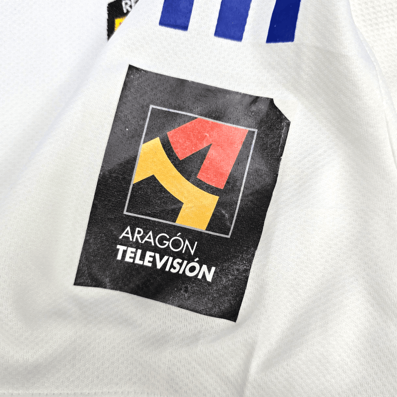 2009/10 Real Zaragoza Home Football Shirt (L) Adidas Player Version - Football Finery - FF302902