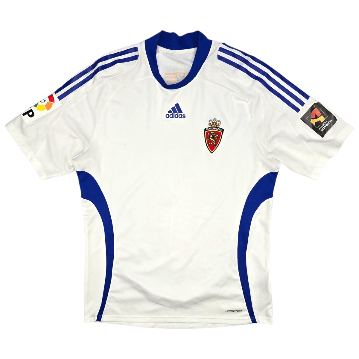 2009/10 Real Zaragoza Home Football Shirt (L) Adidas Player Version - Football Finery - FF302902