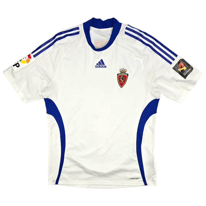 2009/10 Real Zaragoza Home Football Shirt (L) Adidas Player Version - Football Finery - FF302902