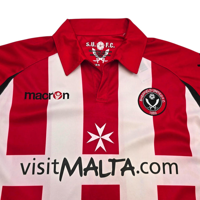 2009/10 Sheffield United Home Football Shirt (M) Macron - Football Finery - FF305585