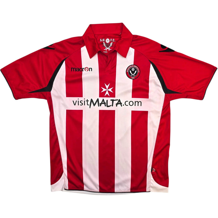 2009/10 Sheffield United Home Football Shirt (M) Macron - Football Finery - FF305585