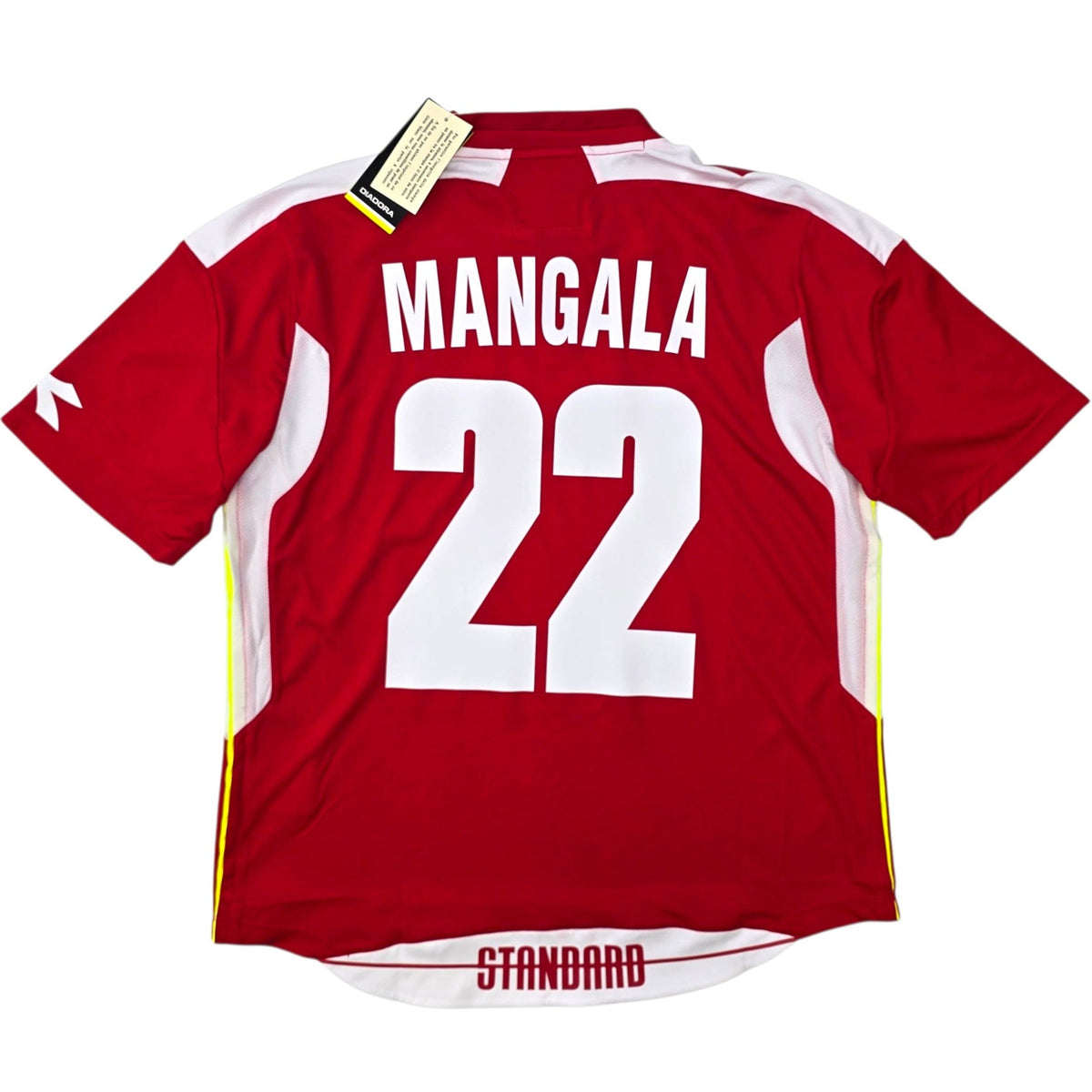 2009/10 Standard de Liège Home Football Shirt (S) Diadora 22 Mangala (BNWTs) - Football Finery - FF306501