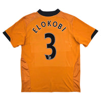 2009/10 Wolverhampton Wanderers Home Football Shirt (2XL) Le Coq Sportif 3 Elokobi - Football Finery - FF304885