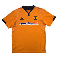 2009/10 Wolverhampton Wanderers Home Football Shirt (2XL) Le Coq Sportif 3 Elokobi - Football Finery - FF304885