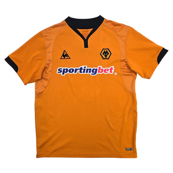 2009/10 Wolverhampton Wanderers Home Football Shirt (2XL) Le Coq Sportif 3 Elokobi - Football Finery - FF304885