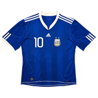 2010/11 Argentina Away Football Shirt (L) Adidas 10 Messi - Football Finery - FF303920