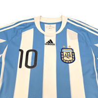 2010/11 Argentina Home Football Shirt (L) Adidas 10 Messi - Football Finery - FF302387