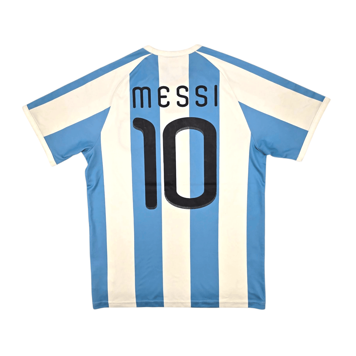 2010/11 Argentina Home Football Shirt (S) Adidas 10 Messi - Football Finery - FF300662