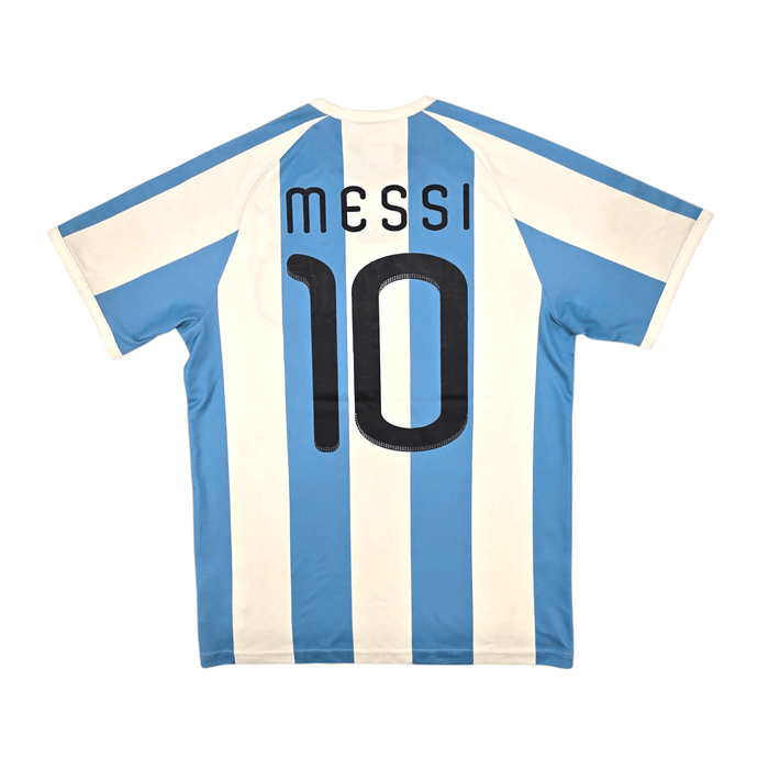 2010/11 Argentina Home Football Shirt (S) Adidas 10 Messi - Football Finery - FF300662