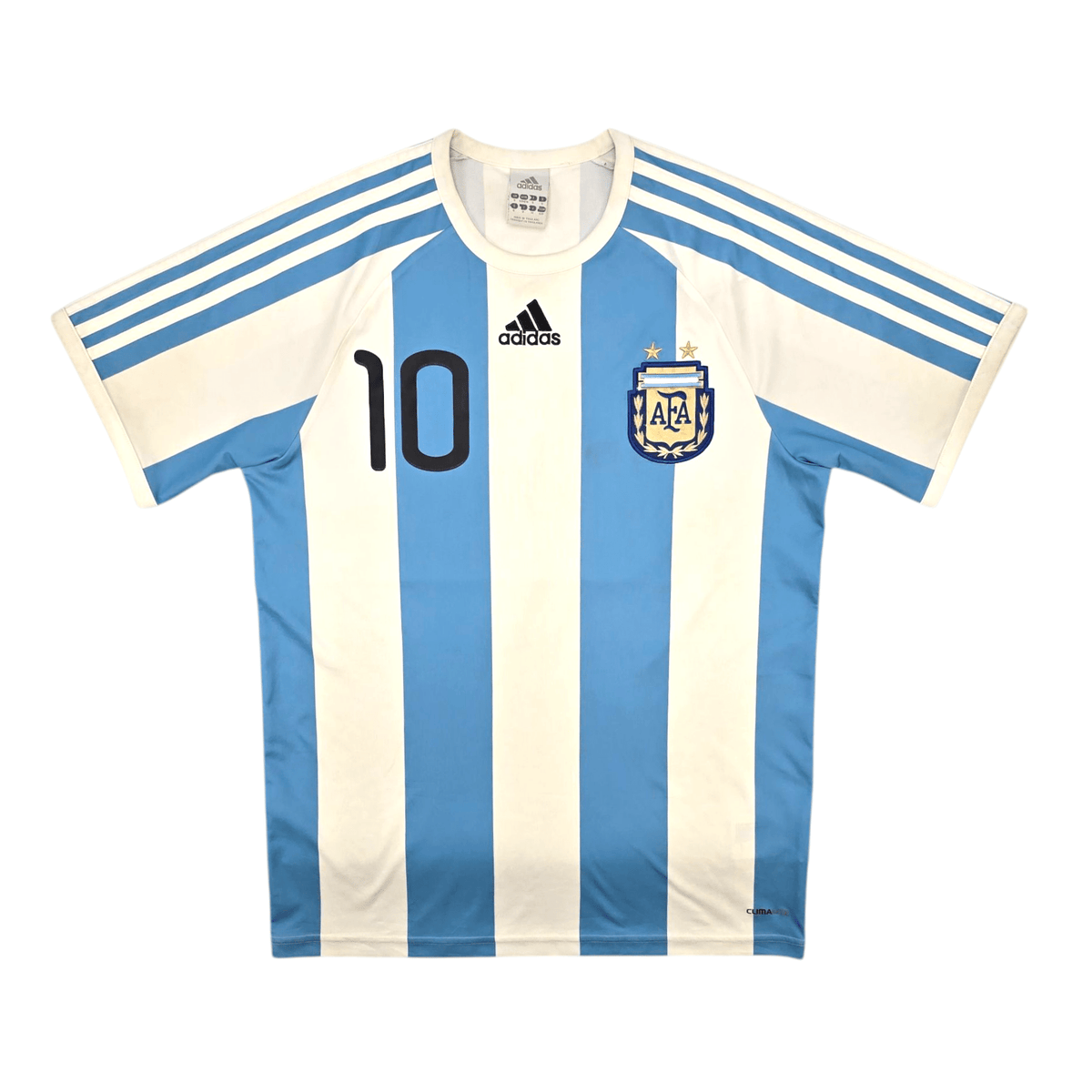 2010/11 Argentina Home Football Shirt (S) Adidas 10 Messi - Football Finery - FF300662