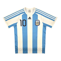 2010/11 Argentina Home Football Shirt (S) Adidas 10 Messi - Football Finery - FF300662