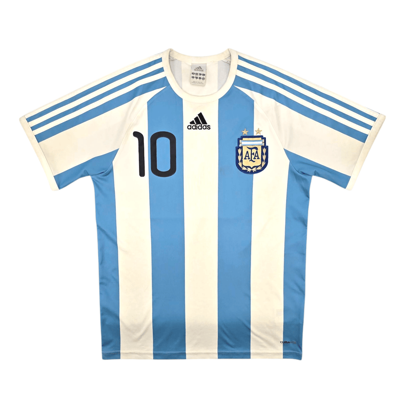 2010/11 Argentina Home Football Shirt (S) Adidas 10 Messi - Football Finery - FF300662