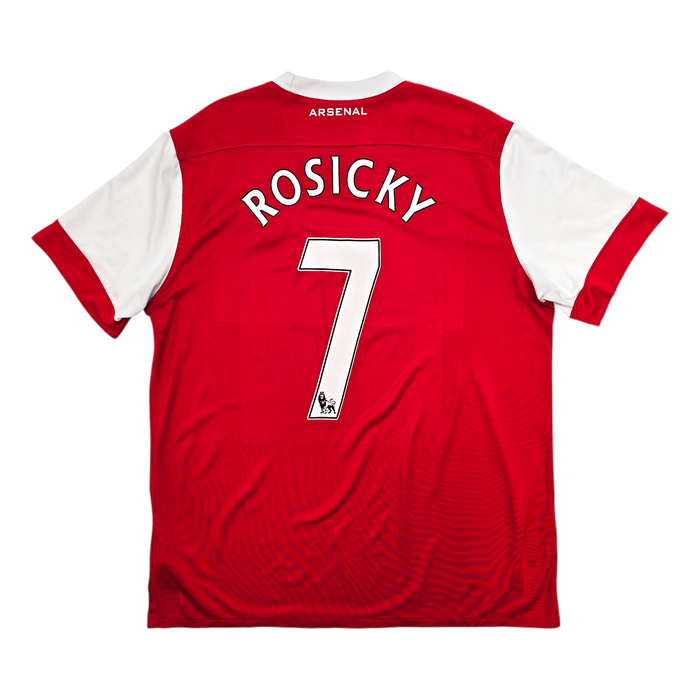 2010/11 Arsenal Home Football Shirt (XL) Nike 7 Rosicky - Football Finery - FF303442