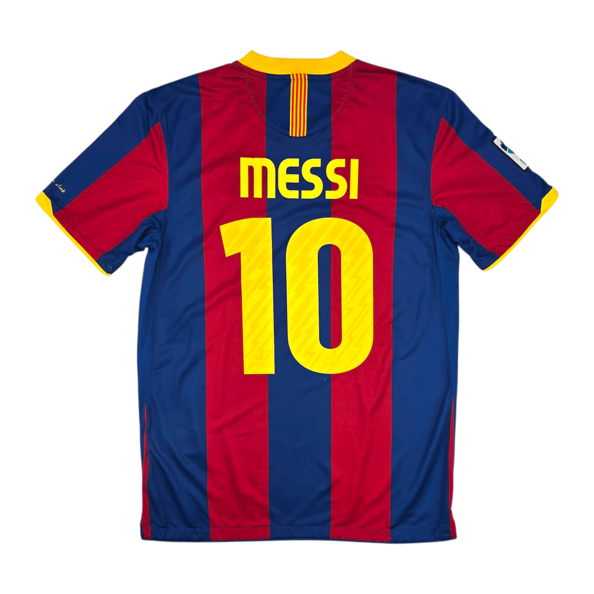 2010/11 Barcelona Home Football Shirt (M) Nike 10 Messi - Football Finery - FF302471
