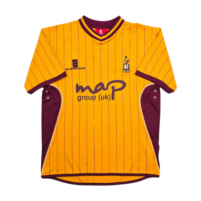 2010/11 Bradford City Home Football Shirt (S) Surridge (Signed) - Football Finery - FF304638