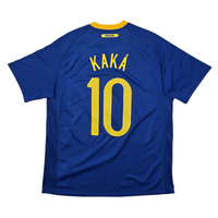2010/11 Brazil Away Football Shirt (L) Nike 10 Kaka - Football Finery - FF304580