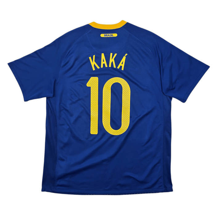 2010/11 Brazil Away Football Shirt (L) Nike 10 Kaka - Football Finery - FF304580