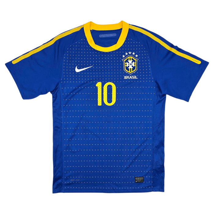 2010/11 Brazil Away Football Shirt (S) Nike 10 Kaka - Football Finery - FF302493