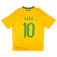 2010/11 Brazil Home Football Shirt (L) Nike 10 Kaka - Football Finery - FF302137