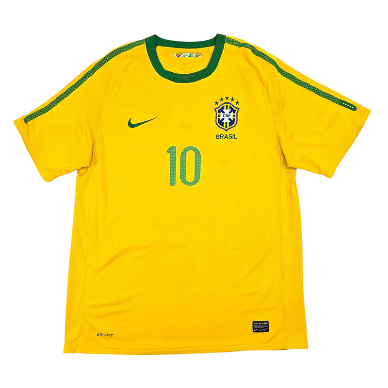 2010/11 Brazil Home Football Shirt (M) Nike #10 Kaka - Football Finery - FF204444