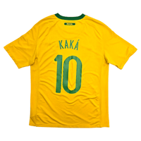 2010/11 Brazil Home Football Shirt (M) Nike 10 Kaka - Football Finery - FF302672